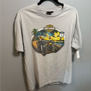 Harley-Davidson Gray Short Sleeve Tee with Vintage Graphic 2
